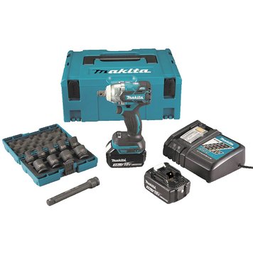 Гайкокрут акумуляторний MAKITA DTW285RFJX (2акум.18В 3Аг/зарядка/кейс) DTW285RFJX фото